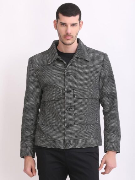 Black & White Bird Eye Fancy Jacket