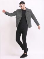Black & White Bird Eye Fancy Jacket - Image 7